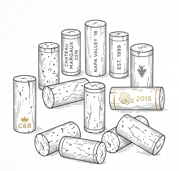 Illustration bouchons de liège